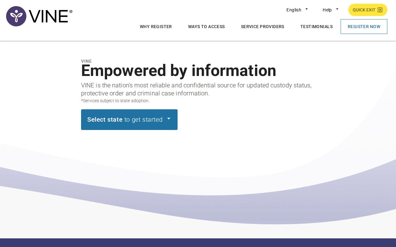 Missouri MOVANS VINELink inmate search and notification interface